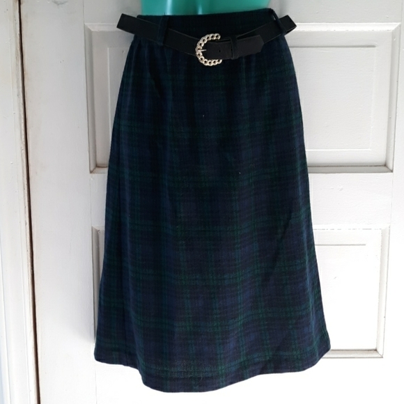 Vtg plaid Cape Cod Sportswear skirt Dark AcademiaCeltic Tartan Scottish